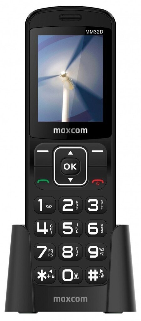 Maxcom GSM MM 32D Comfort, Black hind ja info | Telefonid | kaup24.ee