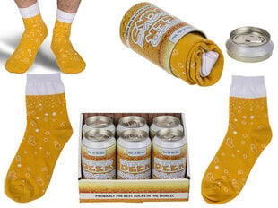 Носки в консервной банке «Beer socks» цена и информация | Оригинальные носки | kaup24.ee