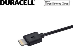 Kaabel Duracell USB-Lightning, 1m hind ja info | Mobiiltelefonide kaablid | kaup24.ee