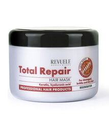 Keratiin ja Hüaluroonhapega juuksemask Revuele Total Repair, 500 ml цена и информация | Маски, масла, сыворотки | kaup24.ee