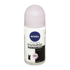 Nivea Invisible For Black & White 48h антипреспирант 50 мл цена и информация | Дезодоранты | kaup24.ee