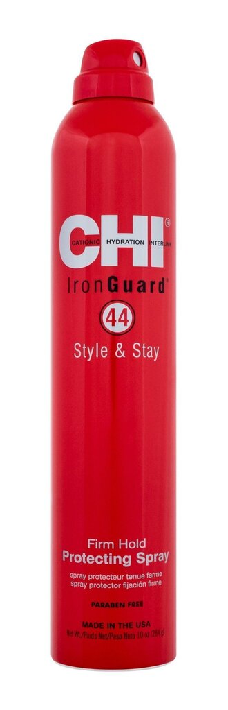 Juukselakk kahjustatud juustele Farouk Systems Chi 44 Iron Guard Style & Stay 284 g hind ja info | Viimistlusvahendid juustele | kaup24.ee