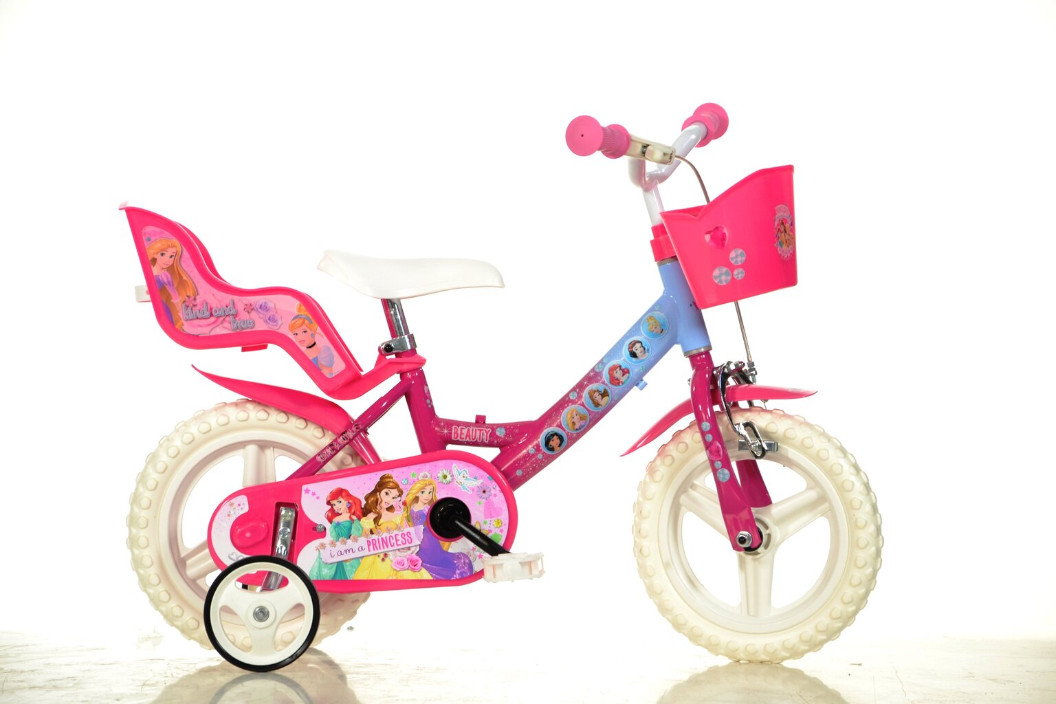 Tüdrukute jalgratas Dino bikes Disney Princess 12" (124RL-PSS)​ hind ja info | Jalgrattad | kaup24.ee