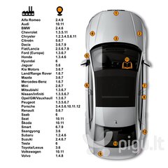 CHEVROLET EUROPE 11U - GALAXY WHITE Карандаш-корректор для устранения царапин 15 ml цена и информация | Автомобильная краска | kaup24.ee