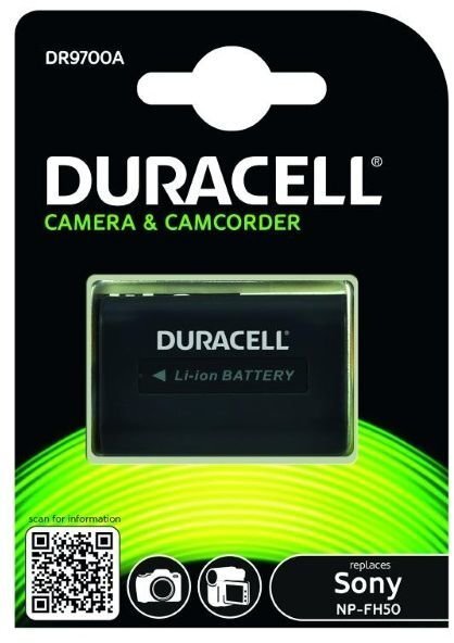 Duracell aku, analoog Sony NP-FH50, 650mAh hind ja info | Akud, patareid fotoaparaatidele | kaup24.ee