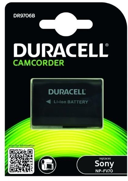 Duracell aku, analoog Sony NP-FV70 NP-FV90, 1640 mAh hind ja info | Akud, patareid fotoaparaatidele | kaup24.ee