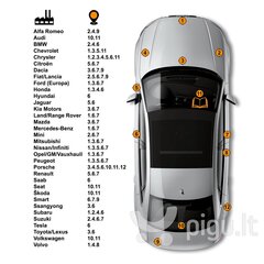 CITROEN LQU - AGRUME Карандаш-корректор для устранения царапин 15 ml цена и информация | Автомобильная краска | kaup24.ee