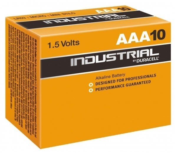Patarei Duracell Industrial AAA 10tk/pk/10 цена и информация | Patareid | kaup24.ee