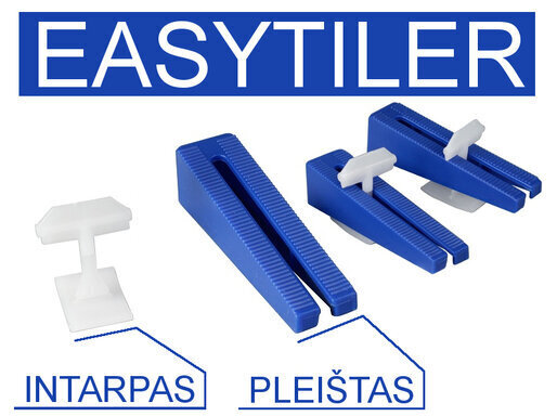 Kiilud Easytiler plaatide tasandussüsteemile 3mm 200tk. (199077) hind ja info | Käsitööriistad | kaup24.ee