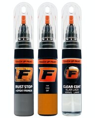 FORD C4T - ORANGE FURY Komplekt: Kriimustuste parandmaise värv + Krunt (roostekaitse) + Poleerimisaine 15 ml цена и информация | Автомобильная краска | kaup24.ee