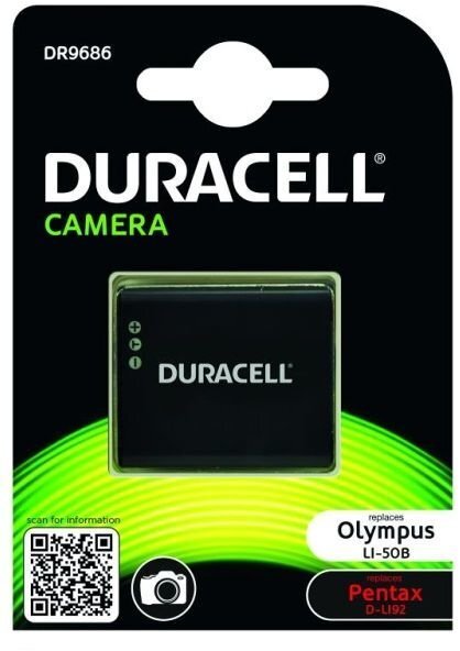 Duracell aku, analoog Olympus LI-50B, 770mAh цена и информация | Akud, patareid fotoaparaatidele | kaup24.ee