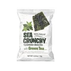 Чипсы морские водоросли с добавлением зеленого чая, Sea Crunchy, 12 штук цена и информация | Закуски, чипсы | kaup24.ee