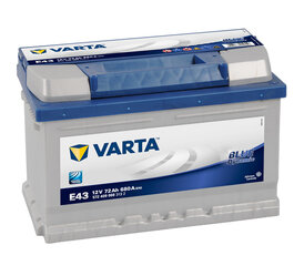 Аккумулятор VARTA Blue 72AH 680a E43 цена и информация | Батареи | kaup24.ee