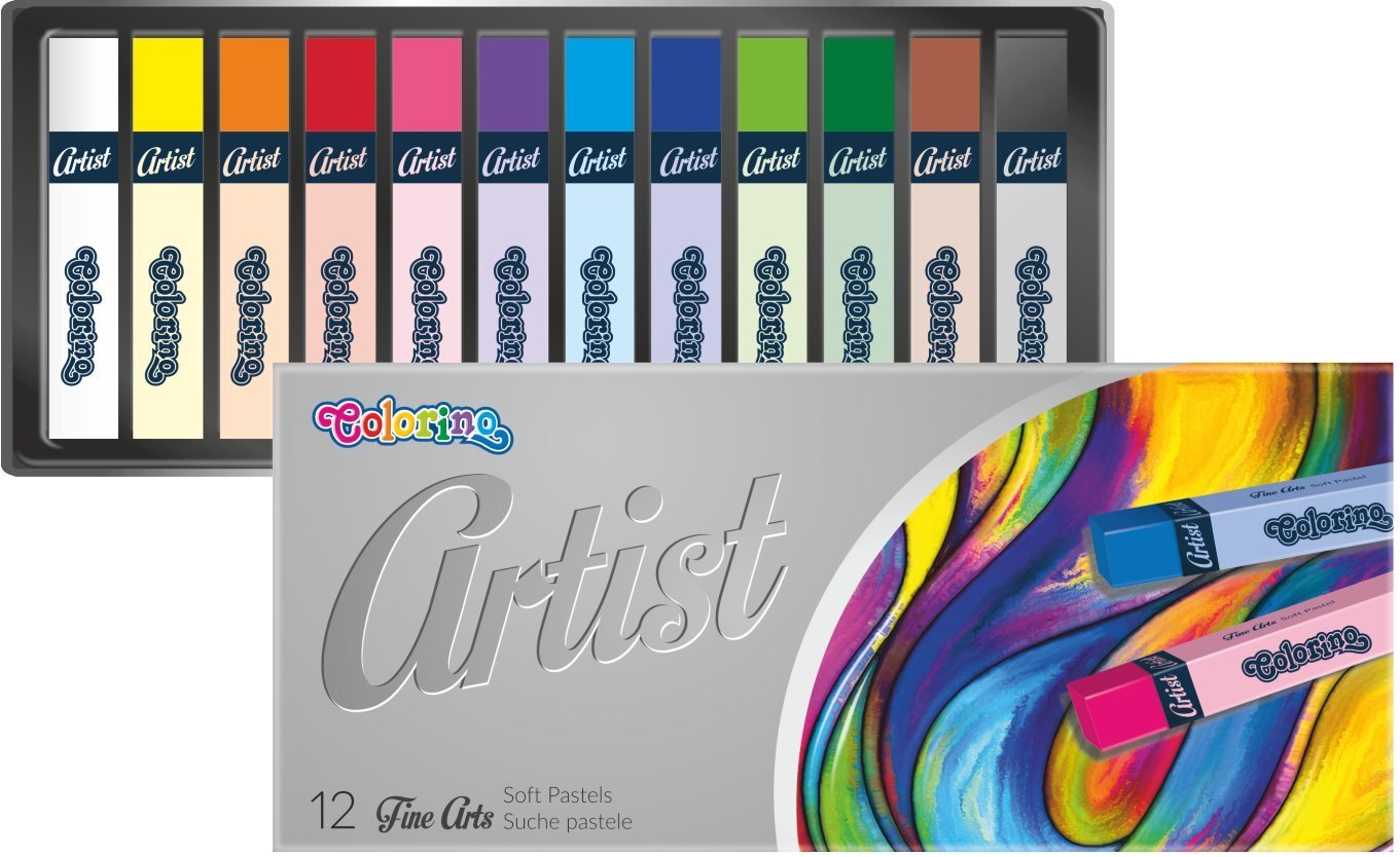 Pastellkriidid​ COLORINO Artist, 12 värvi, 65238PTR цена и информация | Kunstitarbed, voolimise tarvikud | kaup24.ee