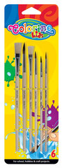 Набор кисточек Colorino kids, 6 шт. цена и информация | Принадлежности для рисования, лепки | kaup24.ee