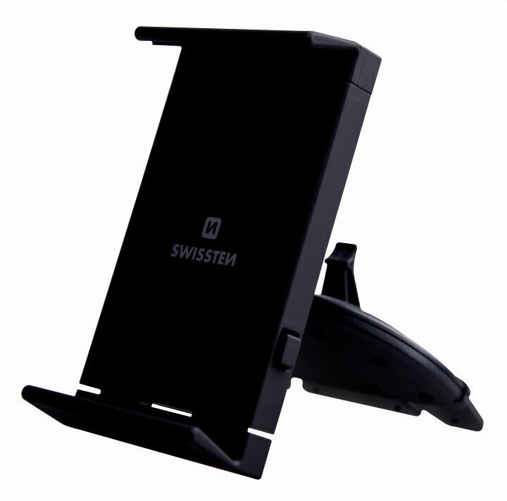 Swissten S-Grip T1-CD1 Universal Car CD / Radio Holder For Tablets / Phones / GPS Black цена и информация | Mobiiltelefonide hoidjad | kaup24.ee