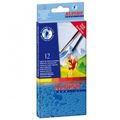 Цветные акварельные карандаши Alpino, 12 цветов цена и информация | Принадлежности для рисования, лепки | kaup24.ee