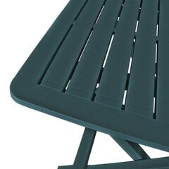 vidaXL 3-osaline kokkupandav bistrookomplekt plast, roheline цена и информация | Комплекты уличной мебели | kaup24.ee