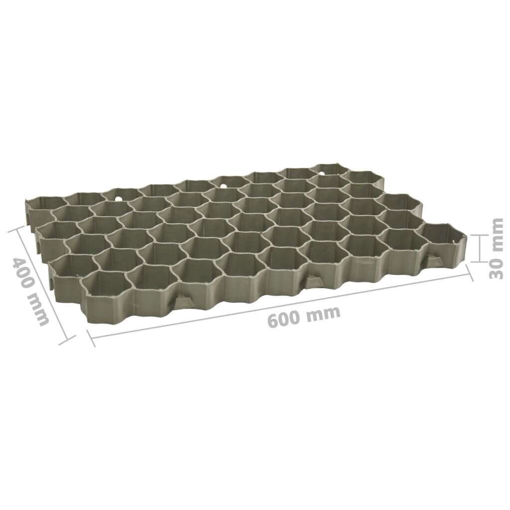 vidaXL mururestid 16 tk roheline 60 x 40 x 3 cm plast hind ja info | Aiad ja tarvikud | kaup24.ee