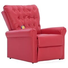 Откидное массажное кресло, красное цена и информация | Кресла в гостиную | kaup24.ee