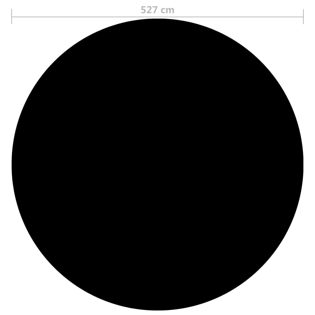 vidaXL basseinikate, must, 527 cm, PE hind ja info | Basseinitehnika | kaup24.ee
