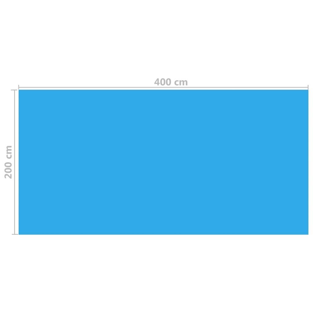 vidaXL basseinikate, sinine, 400 x 200 cm, PE hind ja info | Basseinitehnika | kaup24.ee