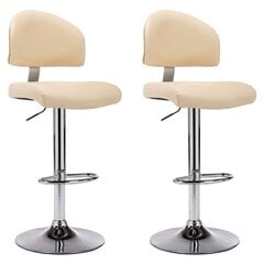 Барные стулья, песчного цвета, 2 шт. цена и информация | Стулья для кухни и столовой | kaup24.ee