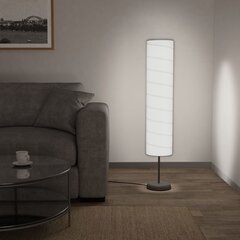 vidaXL põrandalamp alusega, 121 cm, valge E27 цена и информация | Торшеры | kaup24.ee