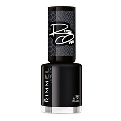 Küünelakk Rimmel Rita Ora 8 ml, 900 Rita's Black цена и информация | Лаки для ногтей, укрепители для ногтей | kaup24.ee