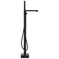 vidaXL iseseisev vannikraan, must, roostevaba teras, 90 cm hind ja info | Vannitoa segistid | kaup24.ee