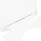 vidaXL vaikselt sulguv prill-laud, kiirvabastusega, valge цена и информация | WC-poti tarvikud | kaup24.ee