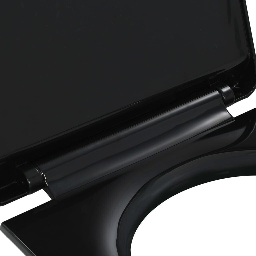 vidaXL vaikselt sulguv prill-laud, kiirvabastusega, must цена и информация | WC-poti tarvikud | kaup24.ee