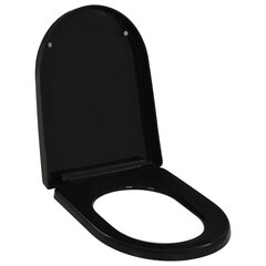 vidaXL vaikselt sulguv prill-laud, kiirvabastusega, must hind ja info | WC-poti tarvikud | kaup24.ee