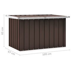 vidaXL aia hoiukast, pruun, 109 x 67 x 65 cm цена и информация | Уличные контейнеры, контейнеры для компоста | kaup24.ee