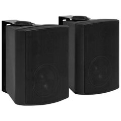 vidaXL seinale kinnitatavad stereokõlarid 2 tk, must, tuppa/õue 100 W цена и информация | Аудиоколонки | kaup24.ee