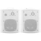 vidaXL seinale kinnitatavad stereokõlarid 2 tk, valge, tuppa/õue 80 W hind ja info | Kõlarid | kaup24.ee