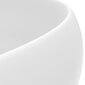 vidaXL luksuslik valamu ümar, matt valge, 40 x 15 cm, keraamiline цена и информация | Kraanikausid, valamud | kaup24.ee