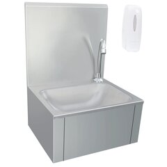 vidaXL kätepesuvalamu kraaniga, roostevaba teras hind ja info | Kraanikausid, valamud | kaup24.ee