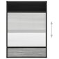 vidaXL plisseeritud putukavõrk aknale, alumiinium, 80 x 120 cm rulooga цена и информация | Sääsevõrgud, putukavõrgud | kaup24.ee