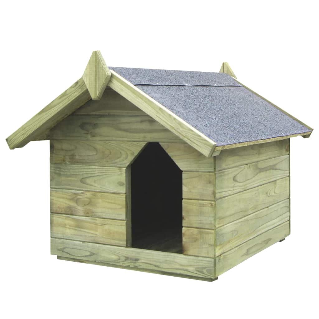 vidaXL koerakuut avatava katusega, immutatud männipuit hind ja info | Pesad, padjad | kaup24.ee