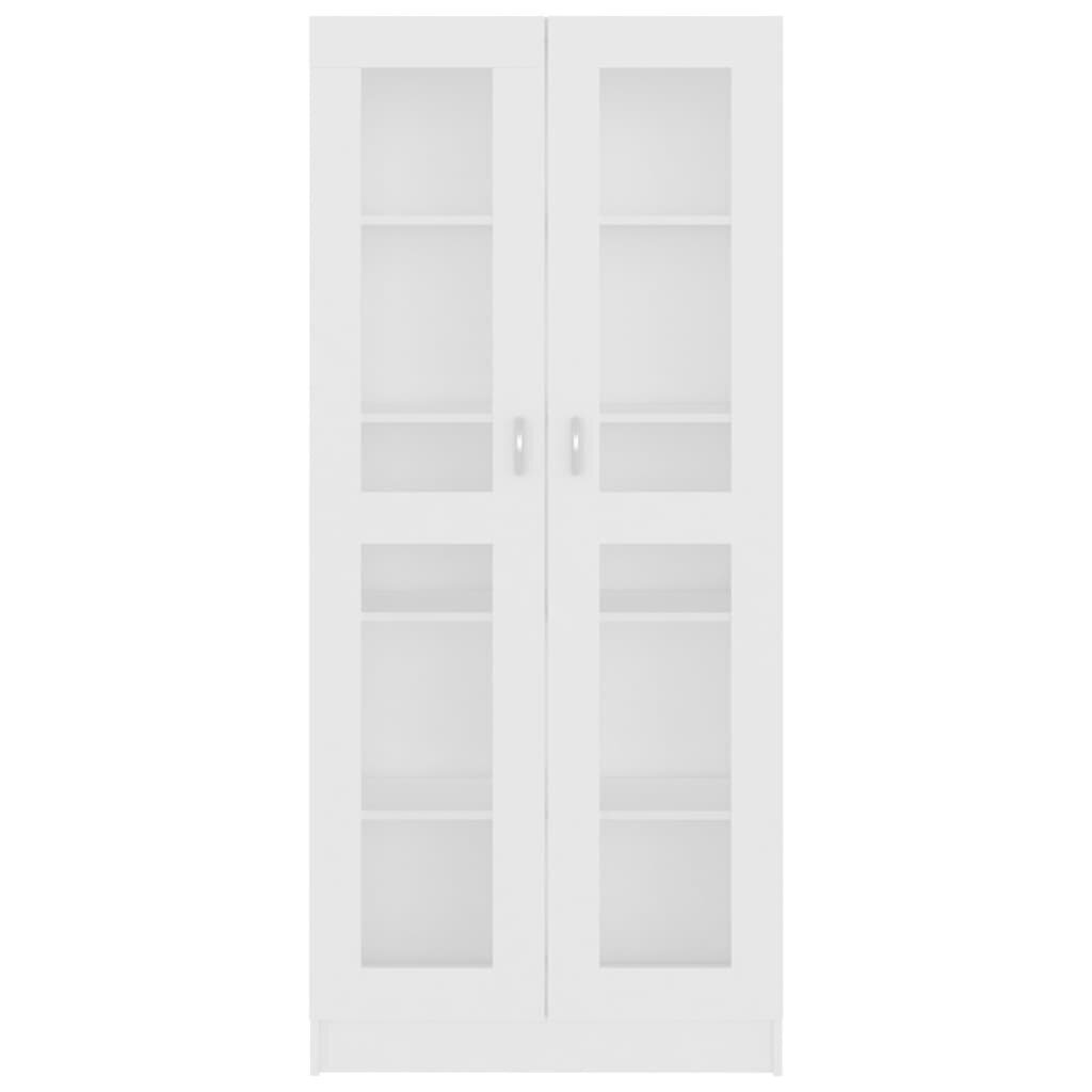vidaXL vitriinkapp valge 82,5x30,5x185,5 cm puitlaastplaat hind ja info | Vitriinkapid | kaup24.ee