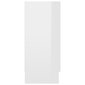 vidaXL vitriinkapp kõrgläikega valge 120x30,5x70 cm puitlaastplaat hind ja info | Vitriinkapid | kaup24.ee