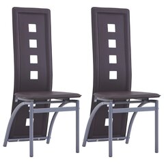 Обеденные стулья, 2 шт., коричневые цена и информация | Стулья для кухни и столовой | kaup24.ee