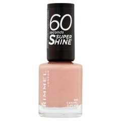 Rimmel London 60 Seconds Super Shine küünelakk 8 ml, 500 Caramel Cupcake цена и информация | Лаки для ногтей, укрепители для ногтей | kaup24.ee