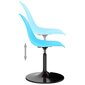 vidaXL pöörlevad toolid 2 tk, sinine, PP цена и информация | Söögitoolid, baaritoolid | kaup24.ee