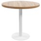 vidaXL bistroolaud, helepruun, 80 cm, MDF hind ja info | Köögi- ja söögilauad | kaup24.ee