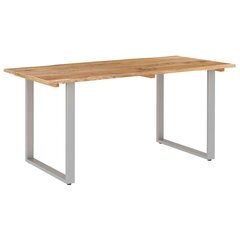 Обеденный стол, 160x80x76см, массив древесины акации цена и информация | Кухонные и обеденные столы | kaup24.ee