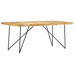 Обеденный стол, 180x90x76 см, коричневый цена и информация | Кухонные и обеденные столы | kaup24.ee