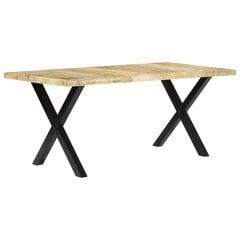 vidaXL söögilaud, 180 x 90 x 76 cm, mangopuit hind ja info | Köögi- ja söögilauad | kaup24.ee