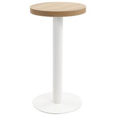 vidaXL bistroolaud, helepruun, 40 cm, MDF hind ja info | Köögi- ja söögilauad | kaup24.ee